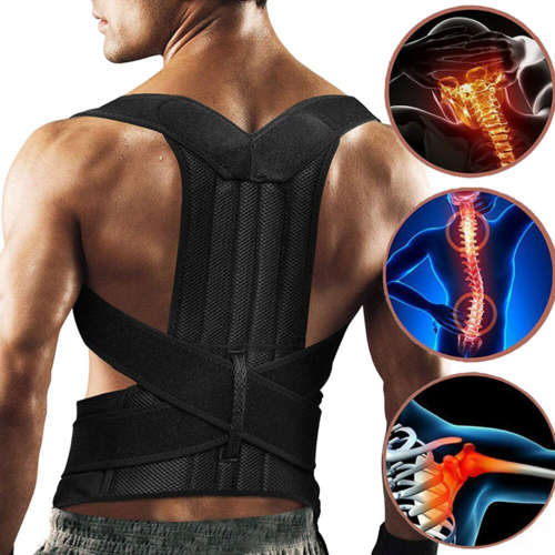 Adjustable Posture Corrector Low Back Support Shoulder Brace Belt For Act1ve Unlimited