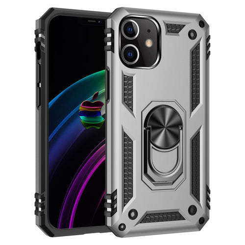Tech Armor Ring Stand Grip Case with Metal Plate for iPhone 12 Mini Act1ve Unlimited