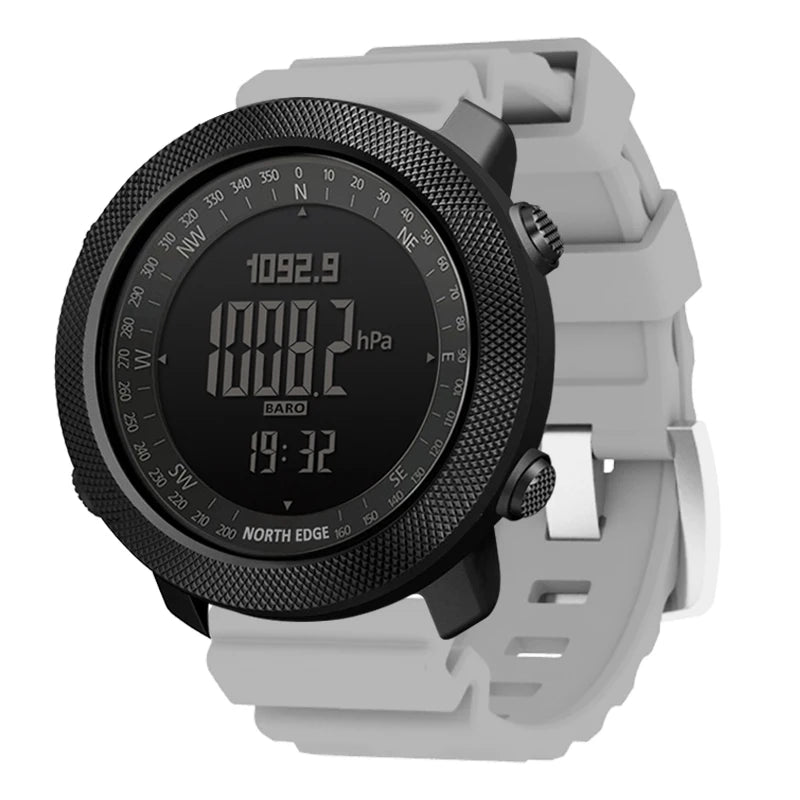 NORTH EDGE Men's sport Digital watch Hours Running Swimming Military Army watches Altimeter Barometer Compass waterproof 50m Act1ve Unlimited