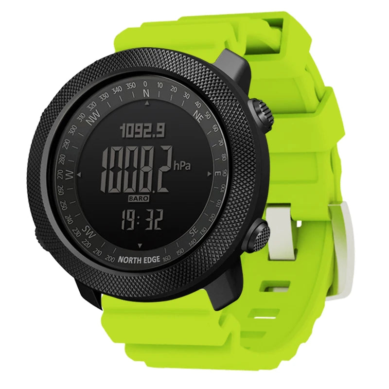 NORTH EDGE Men's sport Digital watch Hours Running Swimming Military Army watches Altimeter Barometer Compass waterproof 50m Act1ve Unlimited