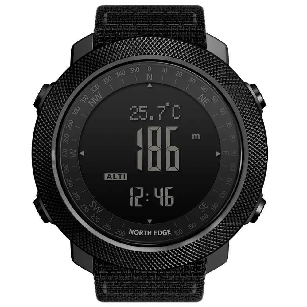 NORTH EDGE Men's sport Digital watch Hours Running Swimming Military Army watches Altimeter Barometer Compass waterproof 50m Act1ve Unlimited