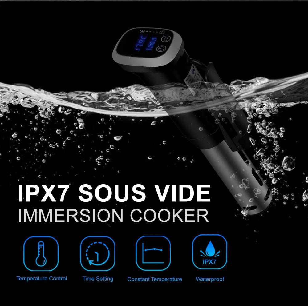 BioloMix 2.55 Generation IPX7 Waterproof Vacuum Sous Vide Cooker Immersion Circulator Accurate Cooking With LED Digital Display Act1ve Unlimited