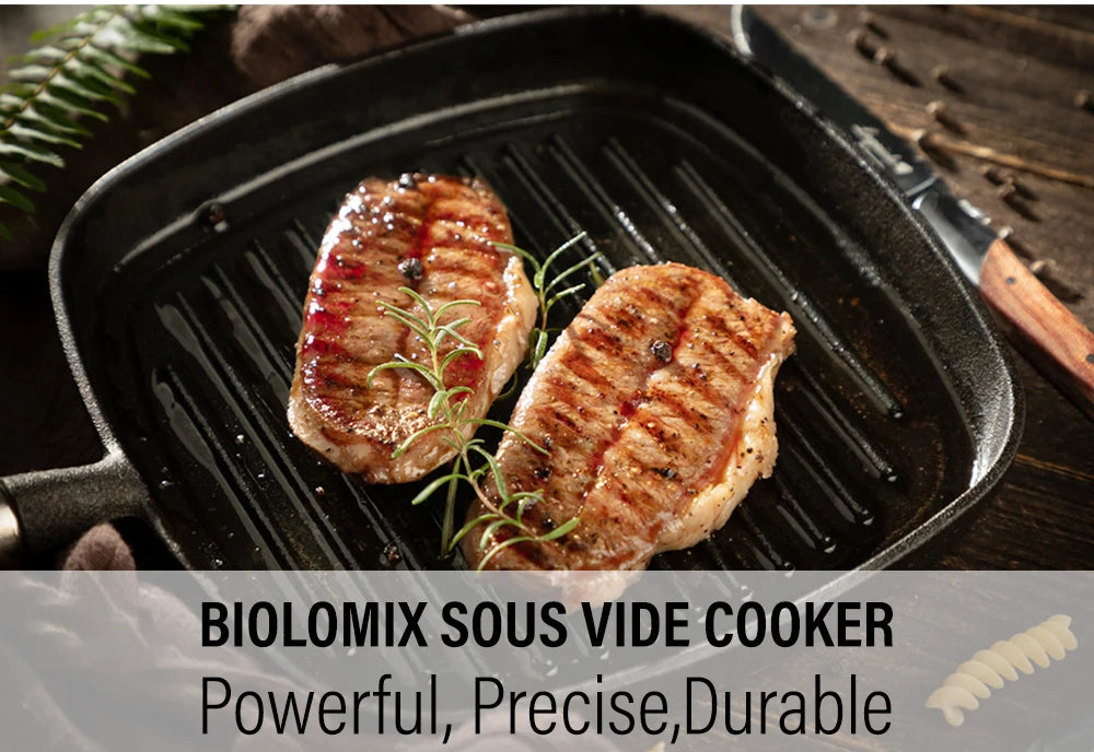BioloMix 2.55 Generation IPX7 Waterproof Vacuum Sous Vide Cooker Immersion Circulator Accurate Cooking With LED Digital Display Act1ve Unlimited