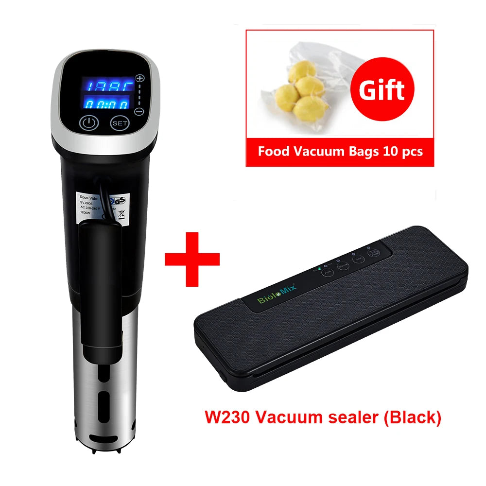 BioloMix 2.55 Generation IPX7 Waterproof Vacuum Sous Vide Cooker Immersion Circulator Accurate Cooking With LED Digital Display Act1ve Unlimited