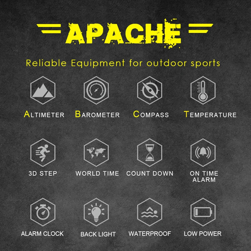 NORTH EDGE Men's sport Digital watch Hours Running Swimming Military Army watches Altimeter Barometer Compass waterproof 50m Act1ve Unlimited
