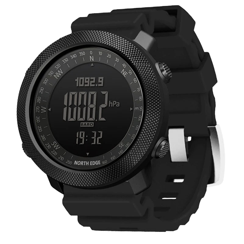 NORTH EDGE Men's sport Digital watch Hours Running Swimming Military Army watches Altimeter Barometer Compass waterproof 50m Act1ve Unlimited