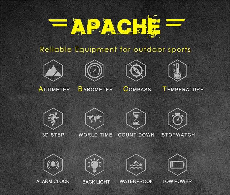NORTH EDGE Men's sport Digital watch Hours Running Swimming Military Army watches Altimeter Barometer Compass waterproof 50m Act1ve Unlimited