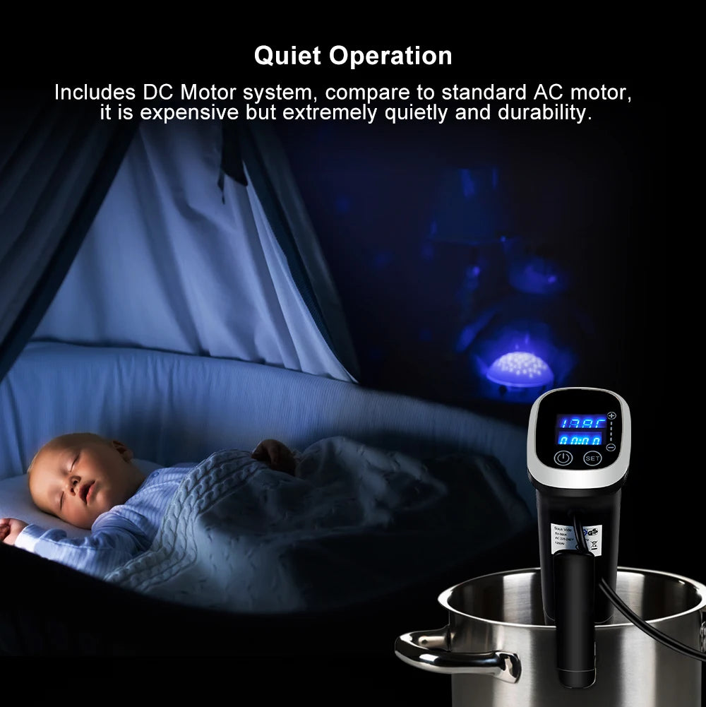 BioloMix 2.55 Generation IPX7 Waterproof Vacuum Sous Vide Cooker Immersion Circulator Accurate Cooking With LED Digital Display Act1ve Unlimited