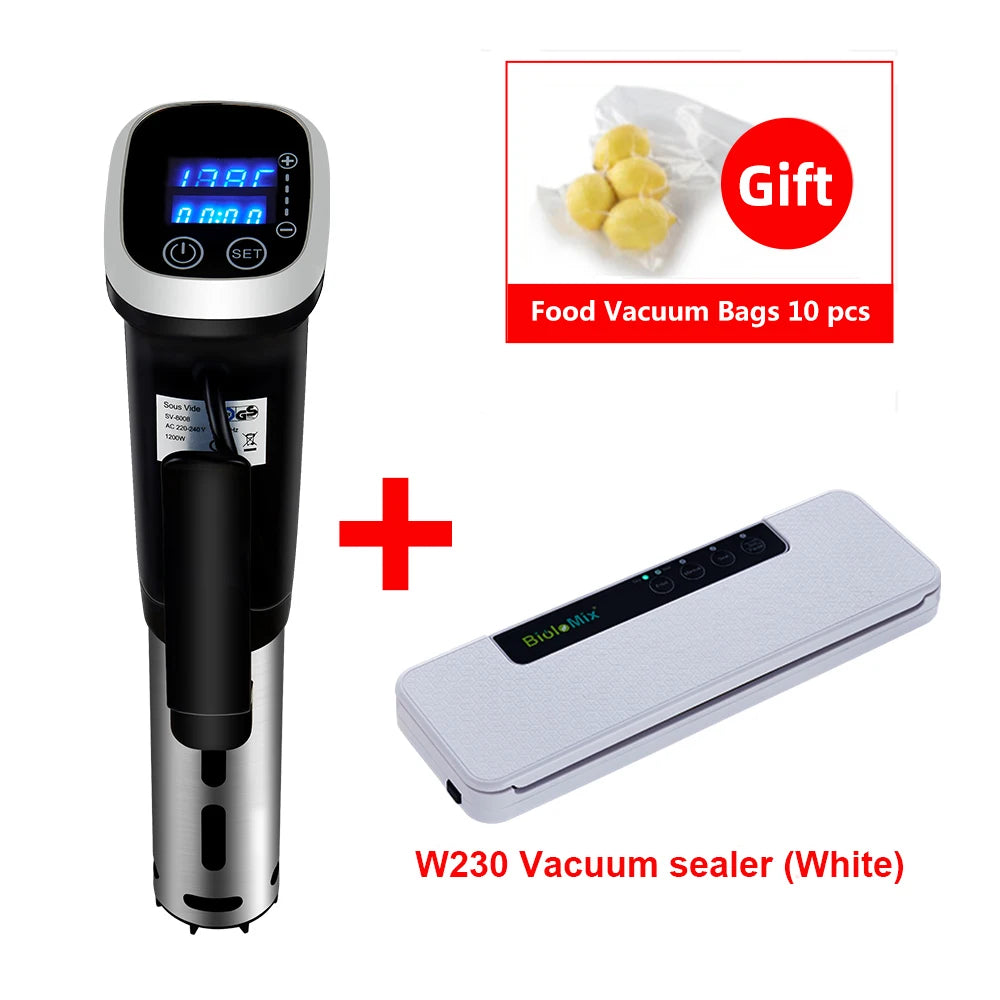BioloMix 2.55 Generation IPX7 Waterproof Vacuum Sous Vide Cooker Immersion Circulator Accurate Cooking With LED Digital Display Act1ve Unlimited