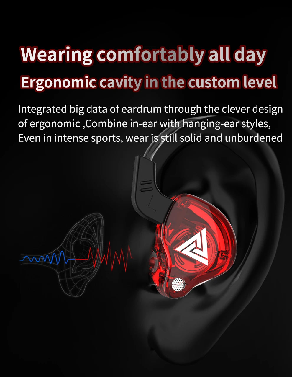Original QKZ AK6 In Ear Earphone 6 Dynamic Driver Unit Headphone With Mic Stereo Sports HIFI Subwoofer Headset Monitor Earbuds Act1ve Unlimited