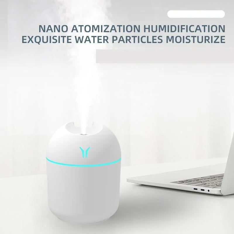 250ML USB Mini Air Humidifier Aroma Essential Oil Diffuser For Home Car Ultrasonic Mute Mist Maker Diffuser with LED Color Lamp Act1ve Unlimited