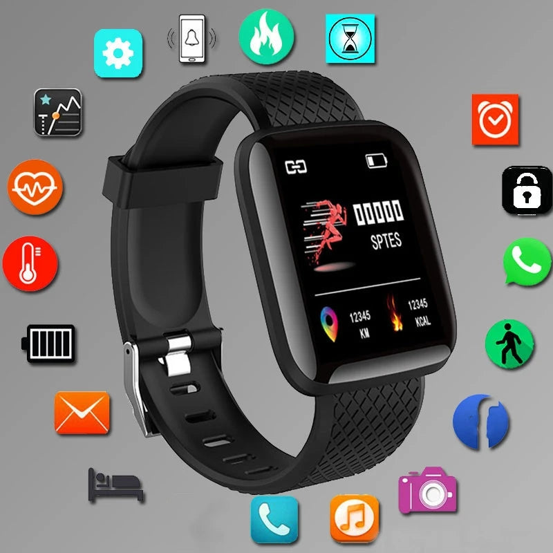 Smartwatch Men Women Wristwatches Smart Watch Message Fitness Monitor Bracelet Birthday Gift Electronic Clock For Android IOS Act1ve Unlimited