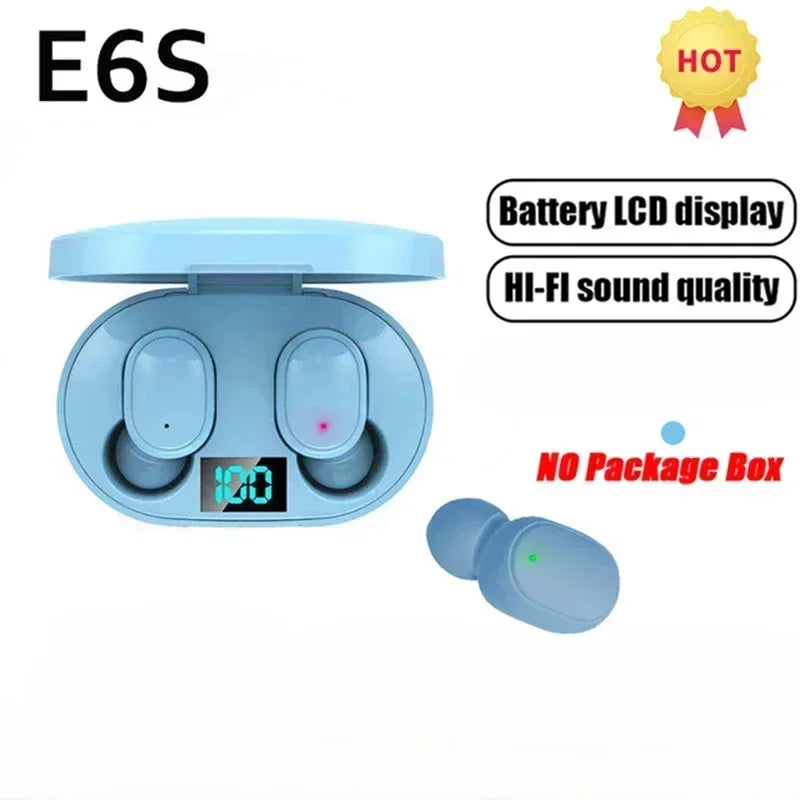E6S Wireless Bluetooth Earphones TWS Bluetooth Headset Wireless Earbuds Noise Cancelling Earphones with Microphone Headphones Act1ve Unlimited