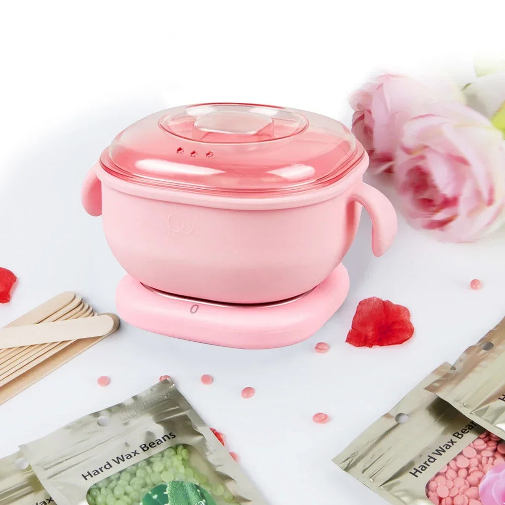 Foldable Wax Heater Hair Removal Wax Machine Portable Silicone Wax Warmer 400ML SPA Body Epilator Paraffin Wax Pot for Travel Act1ve Unlimited