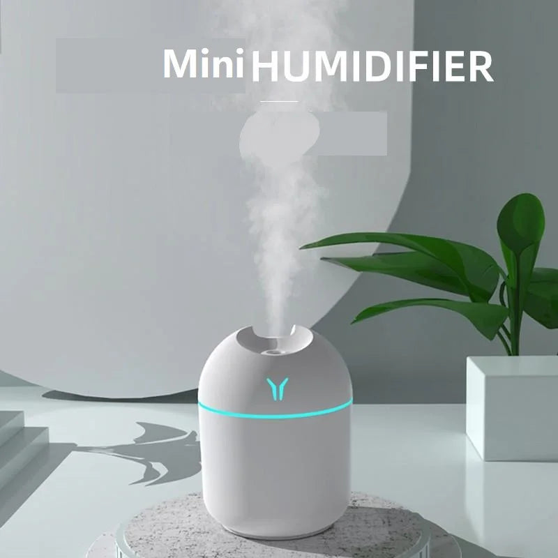 250ML USB Mini Air Humidifier Aroma Essential Oil Diffuser For Home Car Ultrasonic Mute Mist Maker Diffuser with LED Color Lamp Act1ve Unlimited