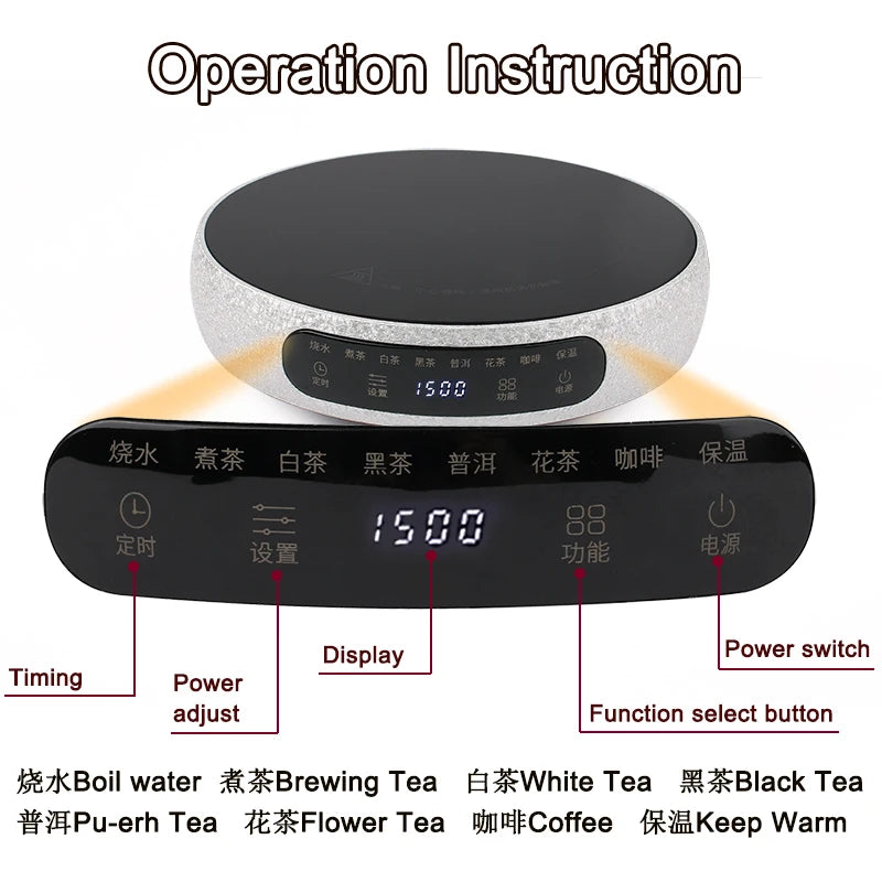 Mini Electric Ceramic Infrared Heating Stove Milk Water Boiler Heater Burner Stew Hotpot Induction Cooker Coffee Moka Countertop Act1ve Unlimited