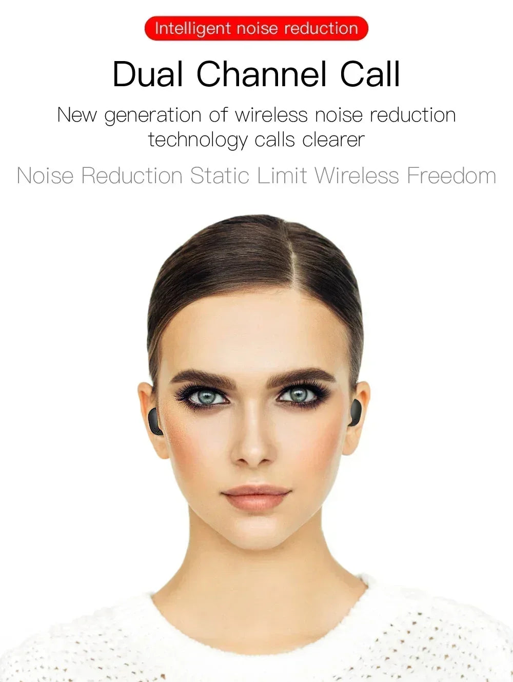 E6S Wireless Bluetooth Earphones TWS Bluetooth Headset Wireless Earbuds Noise Cancelling Earphones with Microphone Headphones Act1ve Unlimited