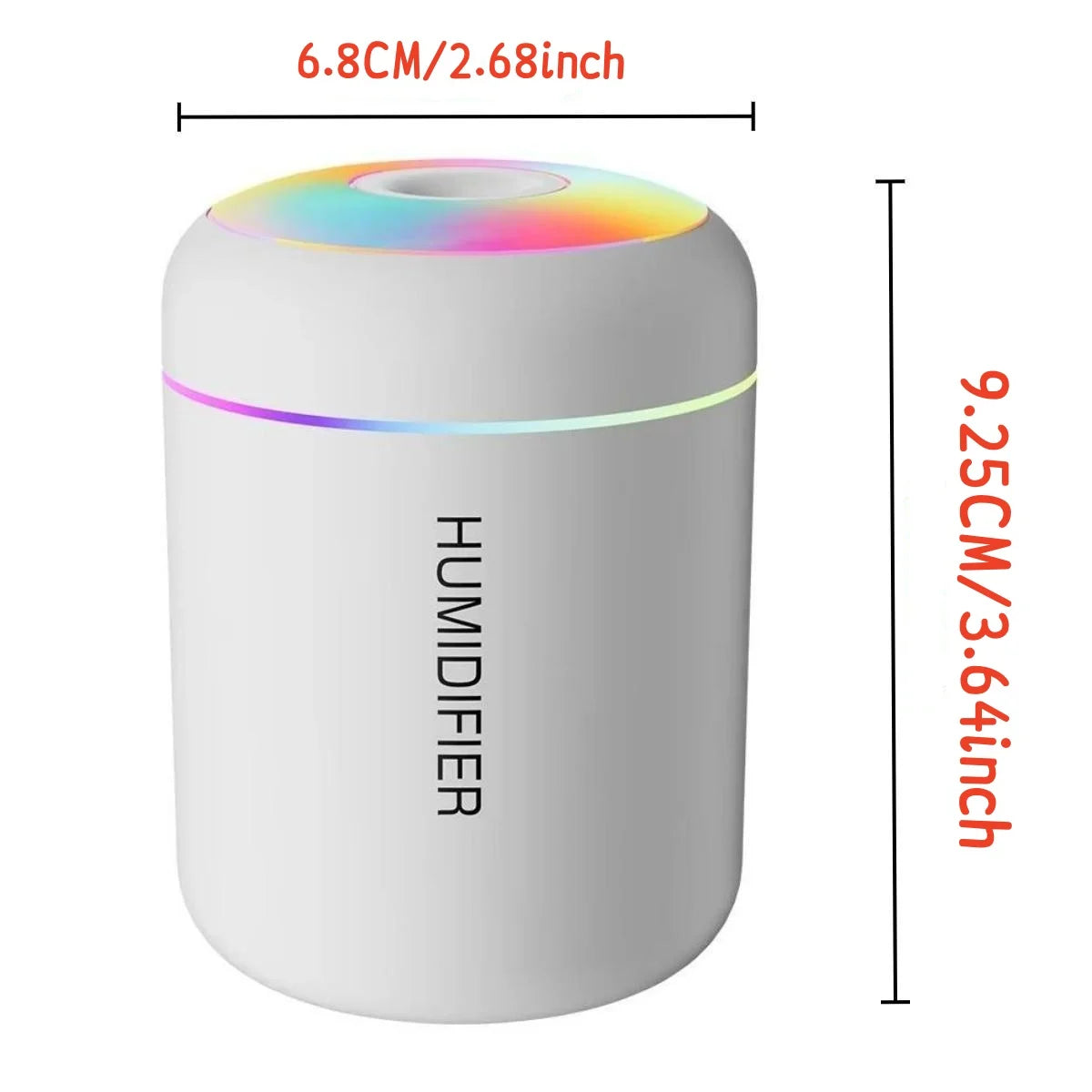 180ML Mini Air Humidifier USB Electric Aroma Diffuser Essential Oil Purifier Aromatherapy Mist Maker Lights For Car Home Bedroom Act1ve Unlimited