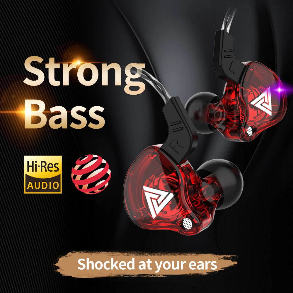 Original QKZ AK6 In Ear Earphone 6 Dynamic Driver Unit Headphone With Mic Stereo Sports HIFI Subwoofer Headset Monitor Earbuds Act1ve Unlimited