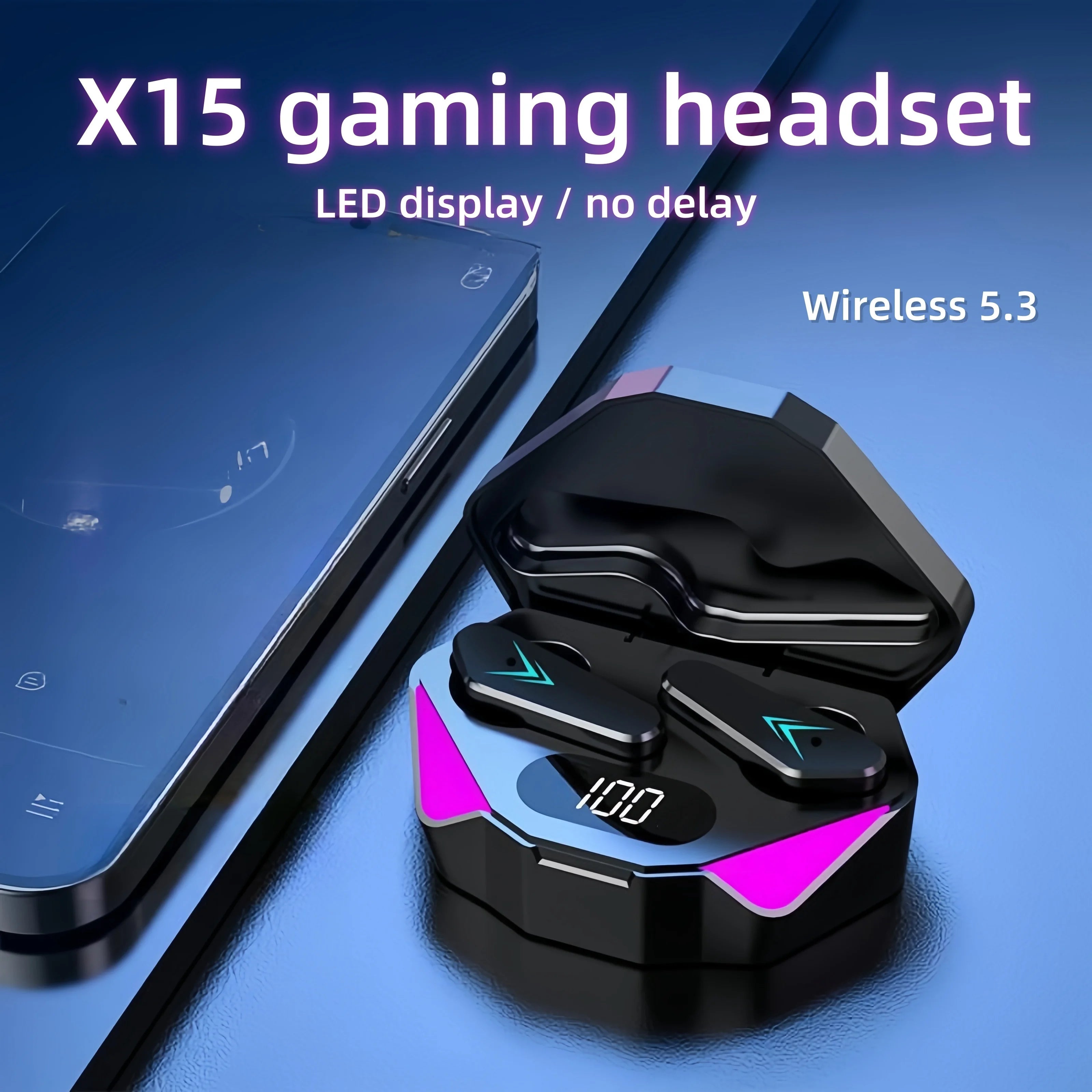 X15 TWS Wireless Bluetooth Headset LED Display Gamer Earbuds with Mic Wireless Headphones Noise Cancelling Bluetooth Earphones Act1ve Unlimited