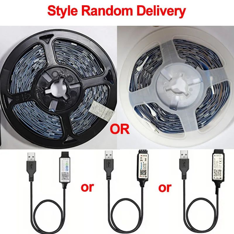 Bluetooth LED Strip Lights Smart SMD 5050 APP Remote Control Flexible Ribbon Diode Lamp Tape TV Backlights Game Room Home Decor Act1ve Unlimited
