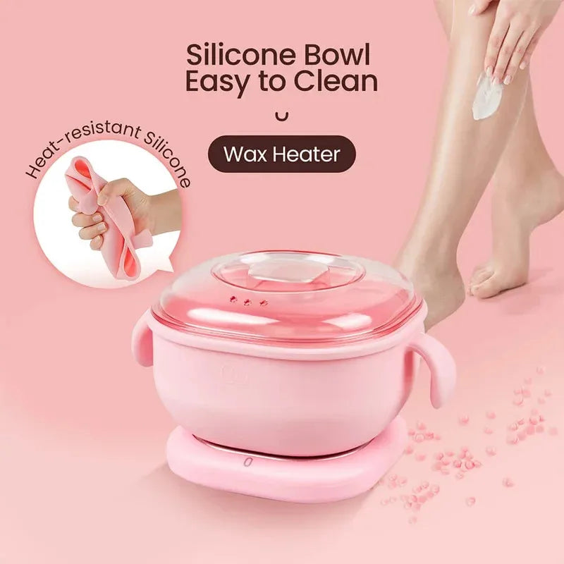 Foldable Wax Heater Hair Removal Wax Machine Portable Silicone Wax Warmer 400ML SPA Body Epilator Paraffin Wax Pot for Travel Act1ve Unlimited