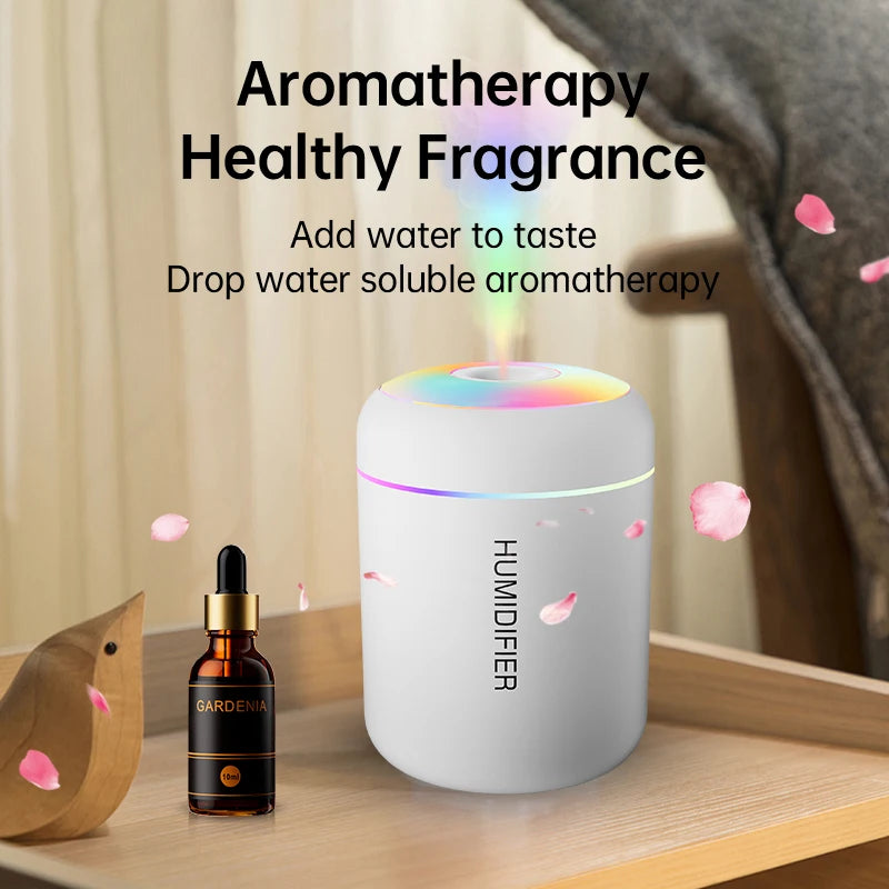 180ML Mini Air Humidifier USB Electric Aroma Diffuser Essential Oil Purifier Aromatherapy Mist Maker Lights For Car Home Bedroom Act1ve Unlimited