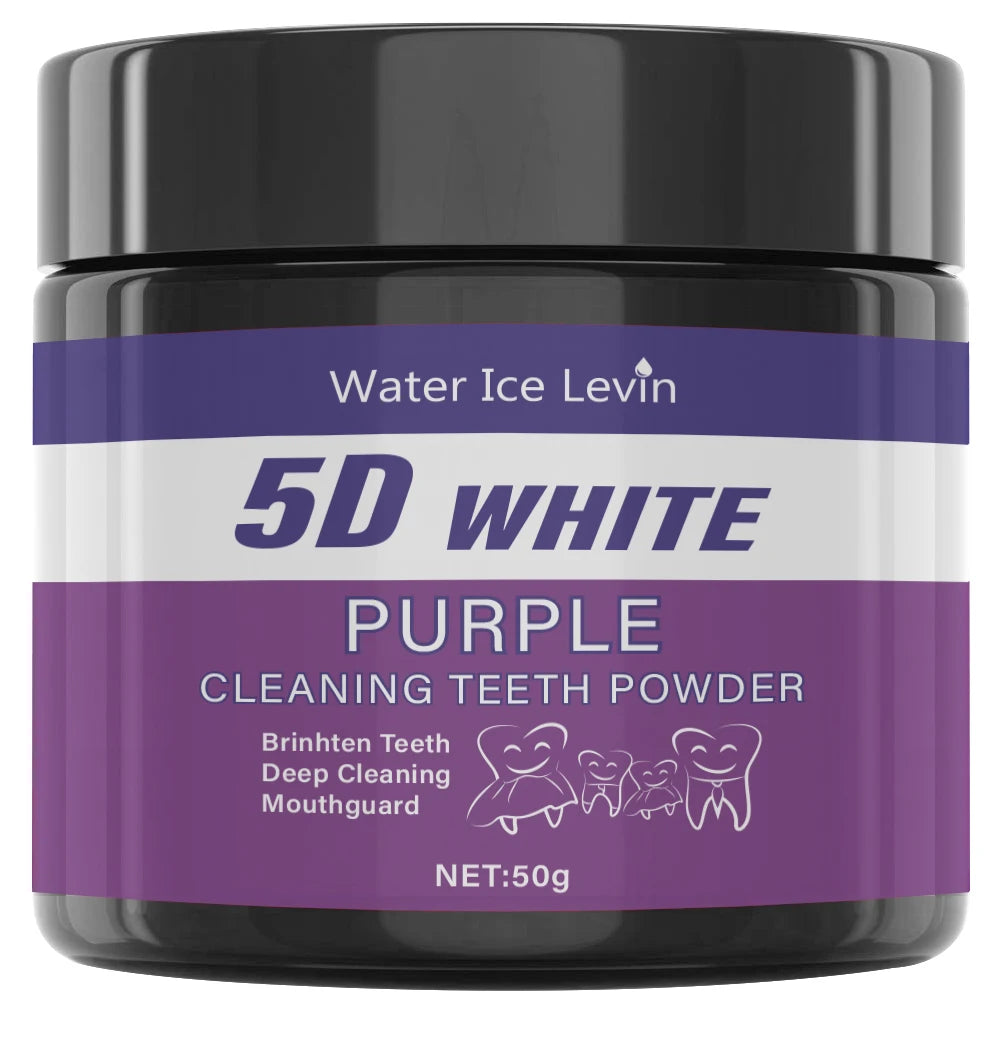 Purple Tooth Cleaning Powder - Sulfate-Free, Deep Cleaning and Polishing, Whitens Teeth in 5 Days, Portable for Daily Use and Travel Act1ve Unlimited