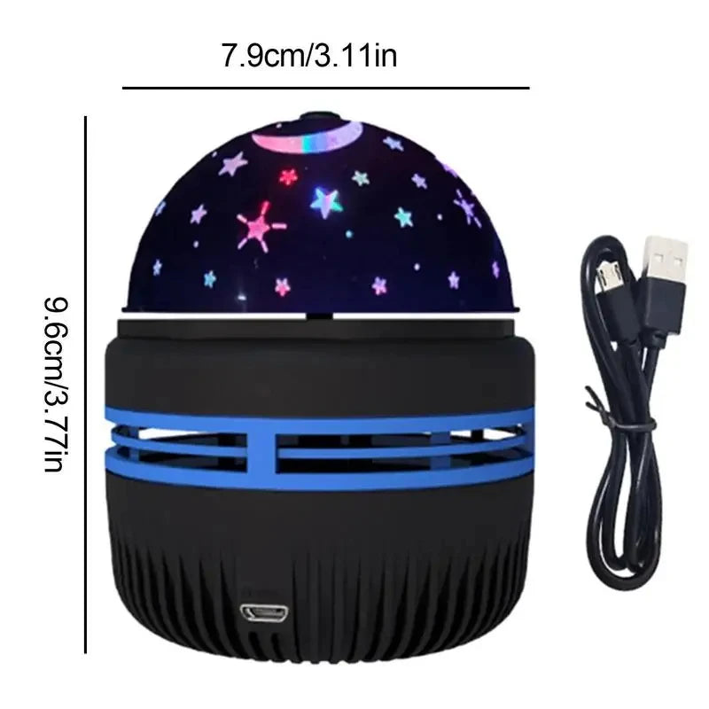 LED Starry Sky Night Lights USB Projector Lamp Magic Ball Moon Star Christmas Lights Home Room Atmosphere Decorations Act1ve Unlimited
