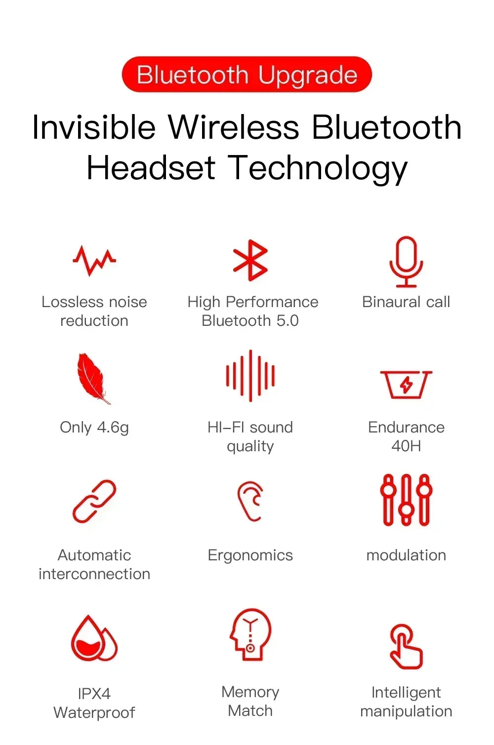 E6S Wireless Bluetooth Earphones TWS Bluetooth Headset Wireless Earbuds Noise Cancelling Earphones with Microphone Headphones Act1ve Unlimited