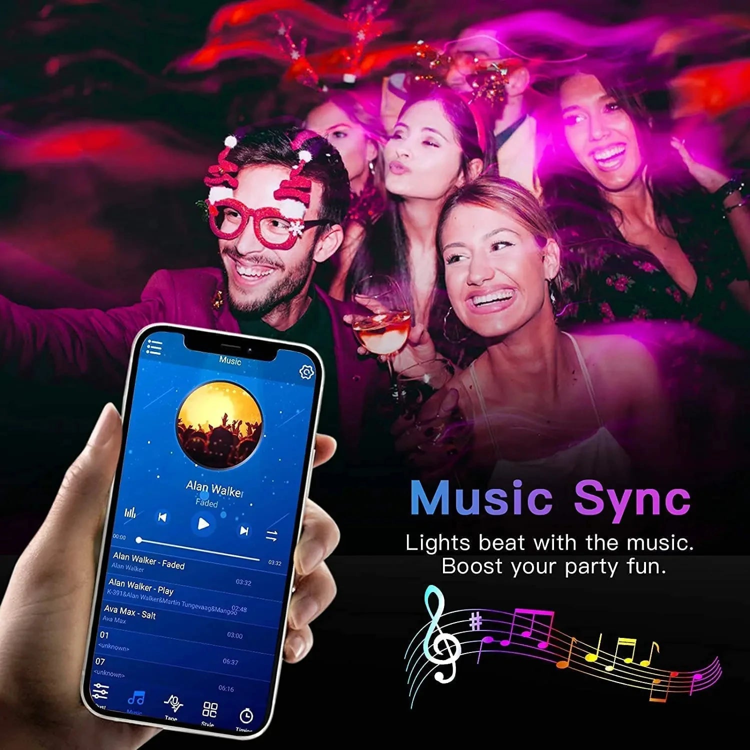 Bluetooth LED Strip Lights Smart SMD 5050 APP Remote Control Flexible Ribbon Diode Lamp Tape TV Backlights Game Room Home Decor Act1ve Unlimited