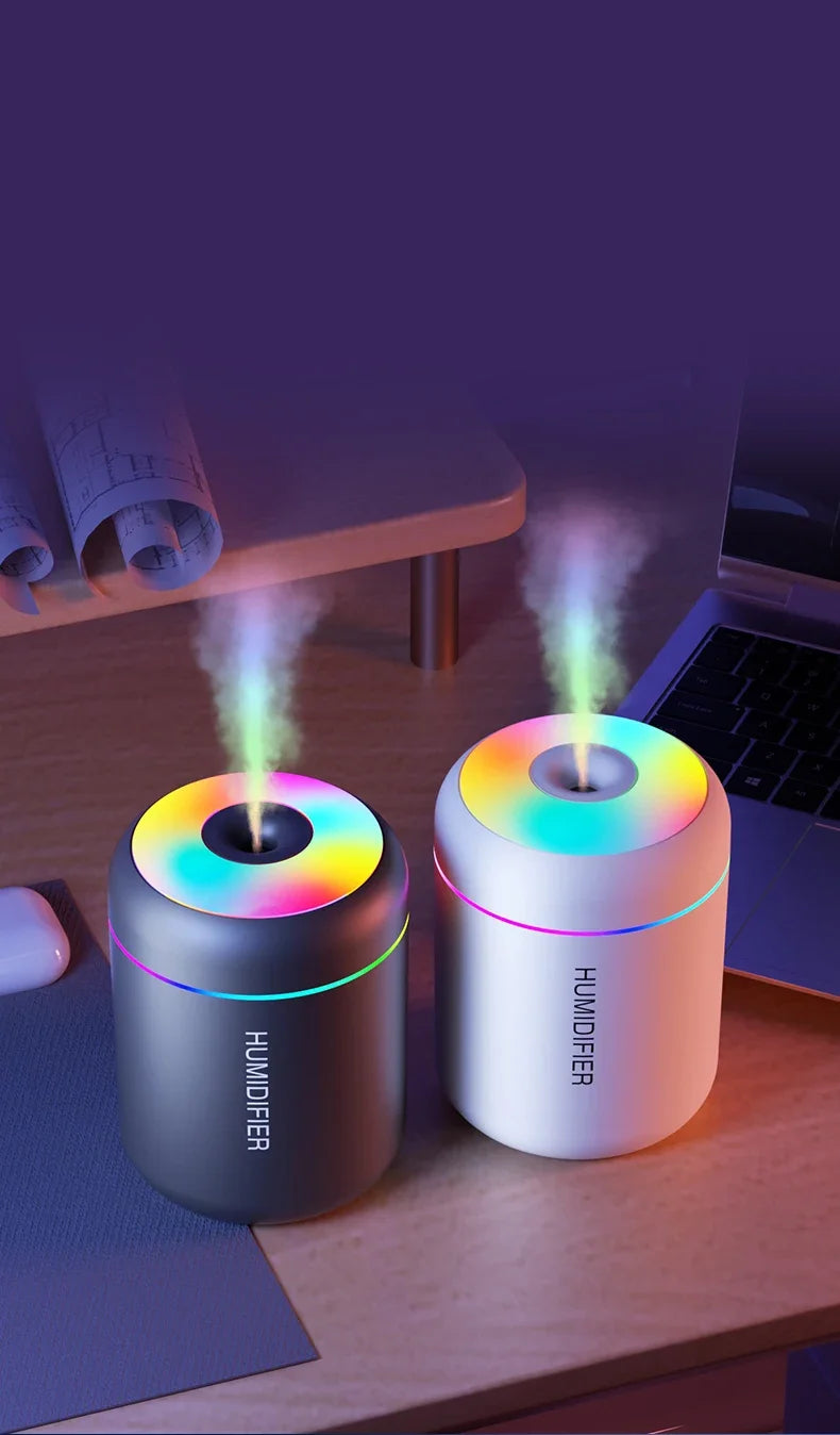180ML Mini Air Humidifier USB Electric Aroma Diffuser Essential Oil Purifier Aromatherapy Mist Maker Lights For Car Home Bedroom Act1ve Unlimited