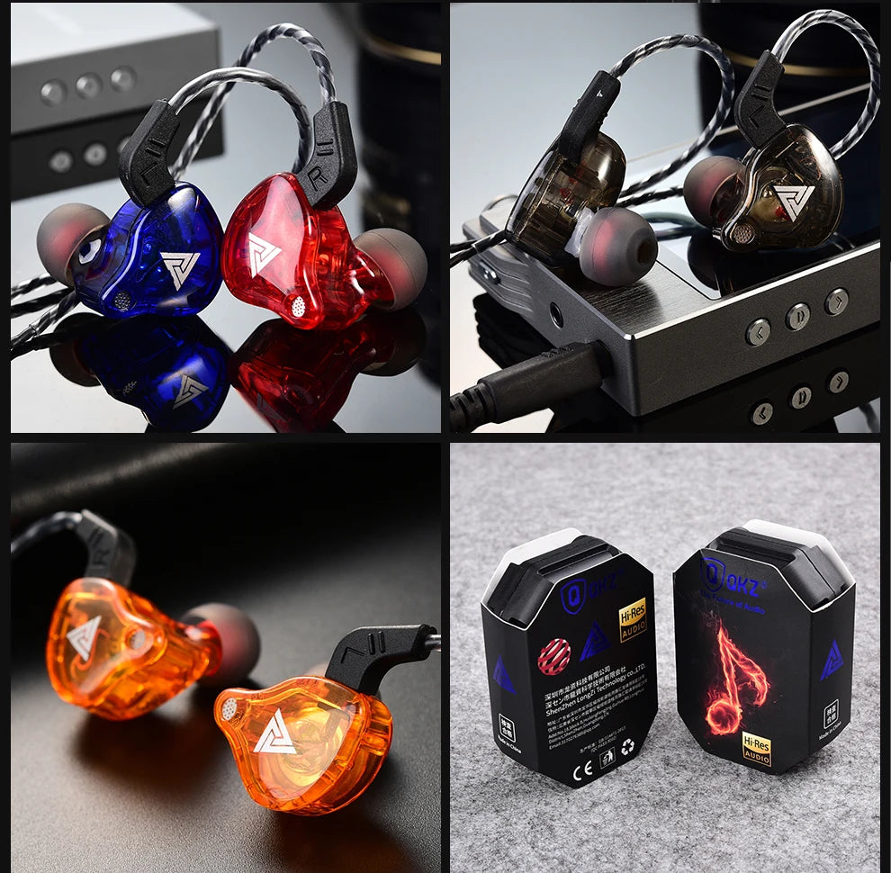 Original QKZ AK6 In Ear Earphone 6 Dynamic Driver Unit Headphone With Mic Stereo Sports HIFI Subwoofer Headset Monitor Earbuds Act1ve Unlimited