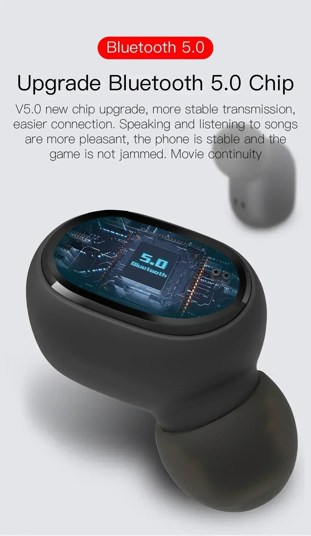 E6S Wireless Bluetooth Earphones TWS Bluetooth Headset Wireless Earbuds Noise Cancelling Earphones with Microphone Headphones Act1ve Unlimited