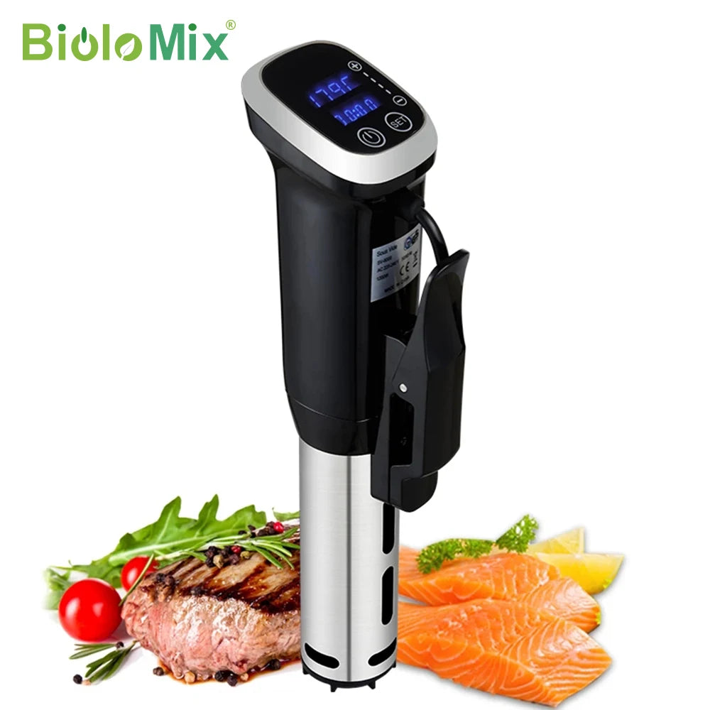 BioloMix 2.55 Generation IPX7 Waterproof Vacuum Sous Vide Cooker Immersion Circulator Accurate Cooking With LED Digital Display Act1ve Unlimited
