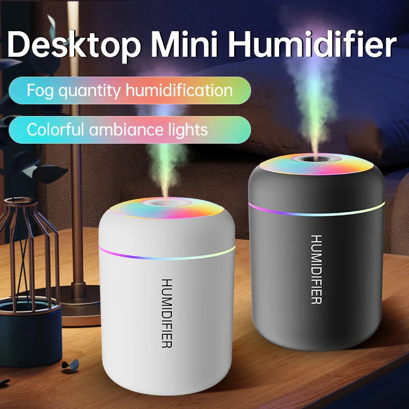 180ML Mini Air Humidifier USB Electric Aroma Diffuser Essential Oil Purifier Aromatherapy Mist Maker Lights For Car Home Bedroom Act1ve Unlimited