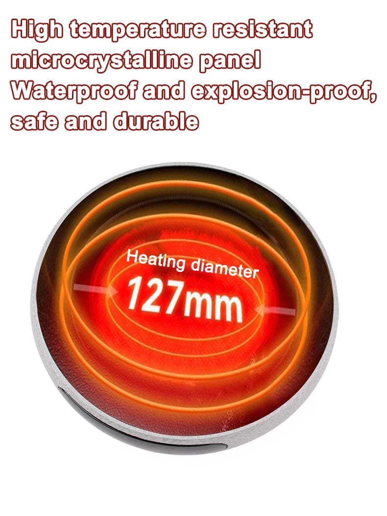 Mini Electric Ceramic Infrared Heating Stove Milk Water Boiler Heater Burner Stew Hotpot Induction Cooker Coffee Moka Countertop Act1ve Unlimited