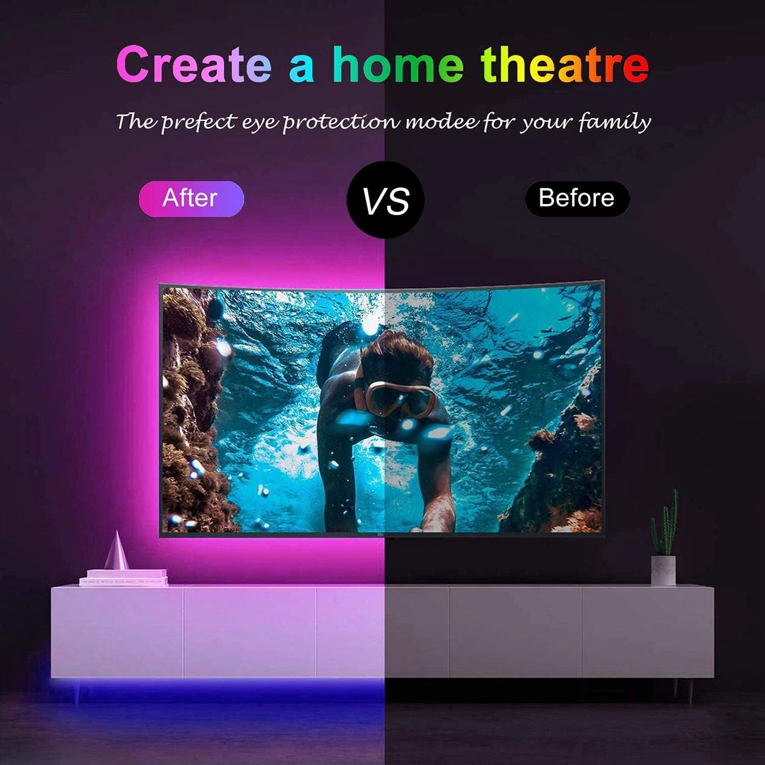 Led Strip Lights with 44 Key Remote Control 1m 5m 10m 20m RGB Tape Led Wall Room for Home Bedroom Party Decor TV Backlight Act1ve Unlimited