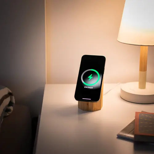 Wooden MagSafe Wireless Charger for Apple iPhone. Fast Qi2 Chrager. Act1ve Unlimited