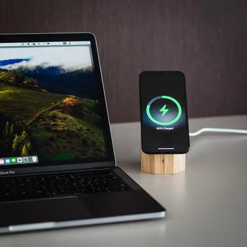 Wooden MagSafe Wireless Charger for Apple iPhone. Fast Qi2 Chrager. Act1ve Unlimited