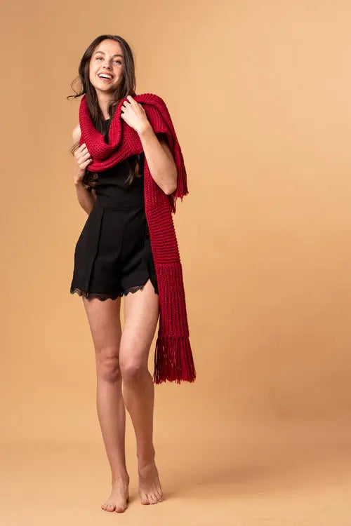Hand-made baby alpaca scarf naturally dyed Act1ve Unlimited